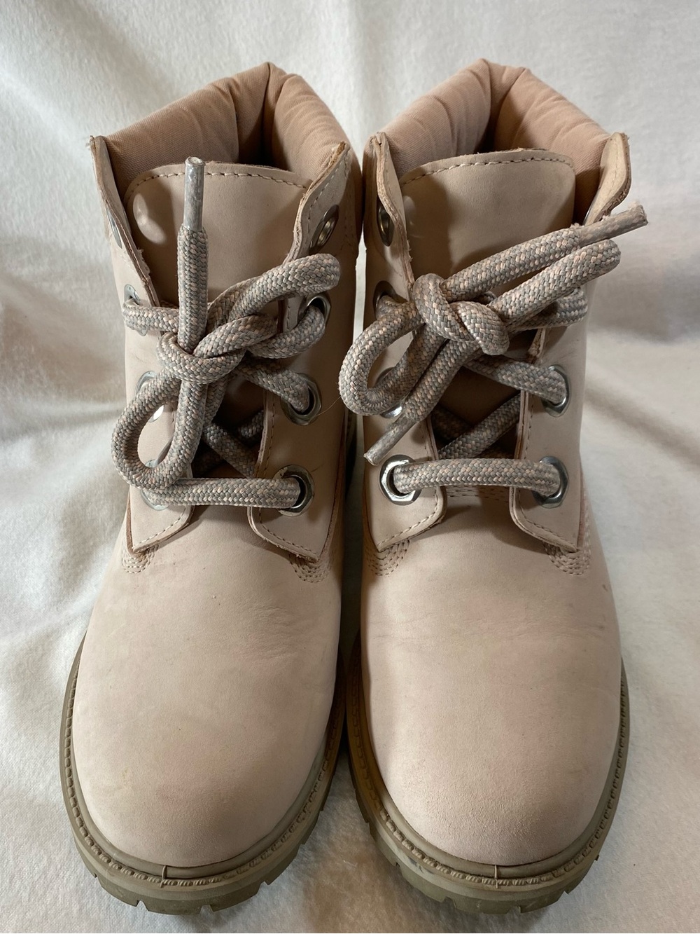Timberland Heritage 6 Inch Waterproof Light Pink Boots Size 7.5